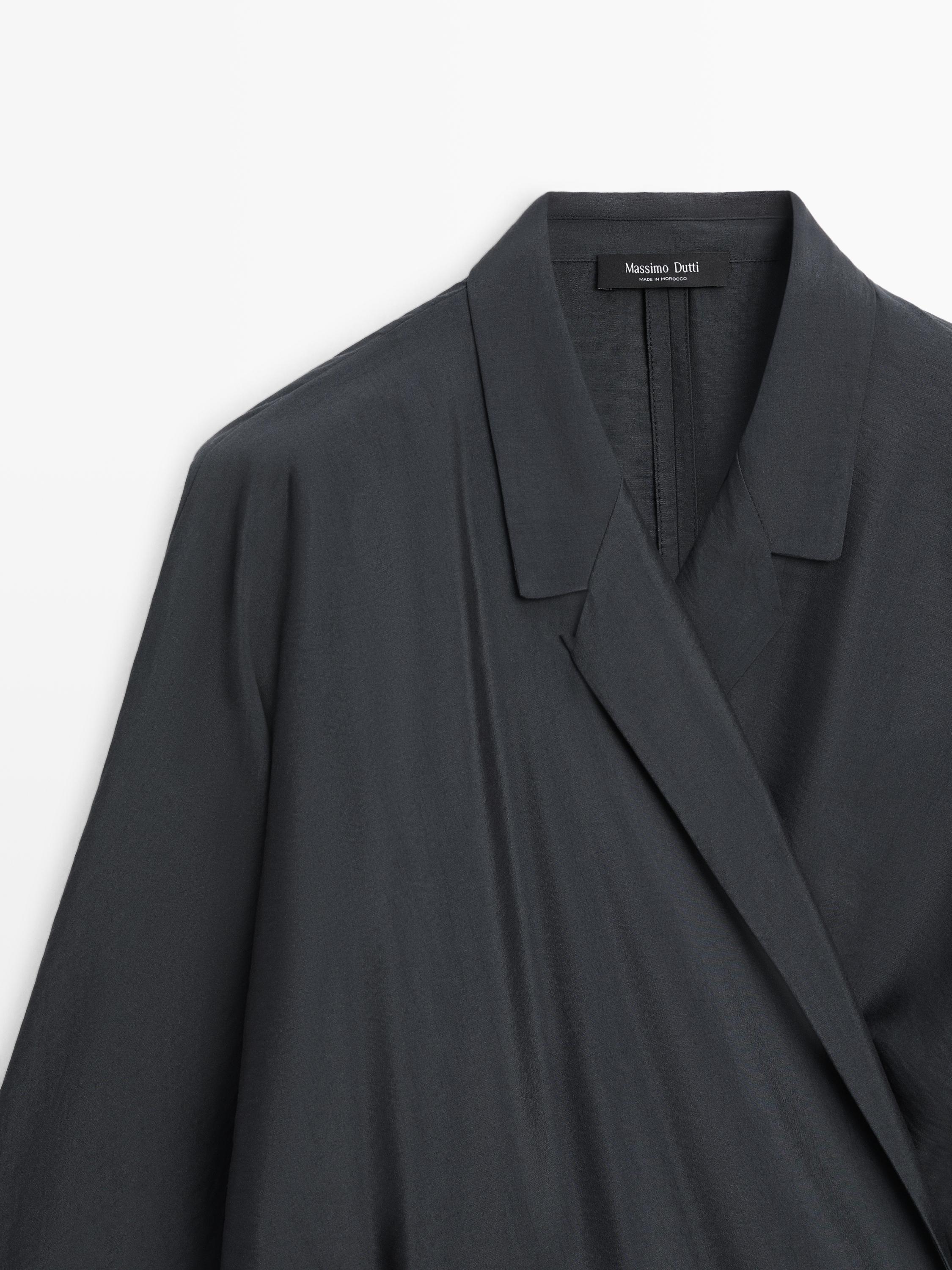 Robe midi drapée